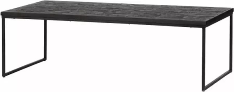 Roxxz Design Industriële Salontafel Finn Zwart 120x60x40 cm