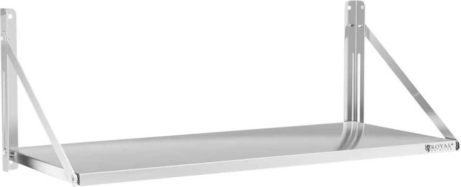 Royal Catering Artikelnaam Wandbord opvouwbaar 120 x 45 cm 40 kg RVS