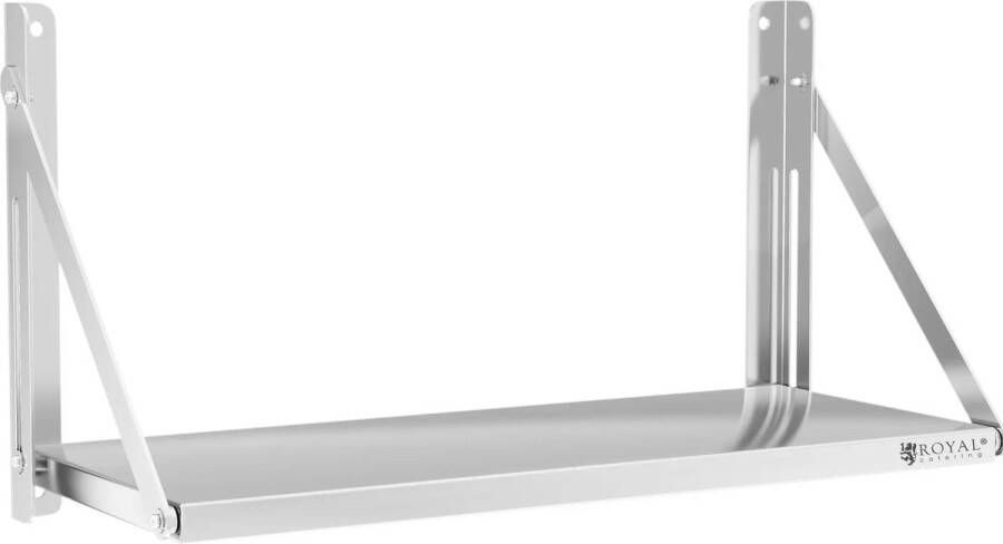 Royal Catering Artikelnaam Wandbord opvouwbaar 80 x 30 cm 40 kg RVS
