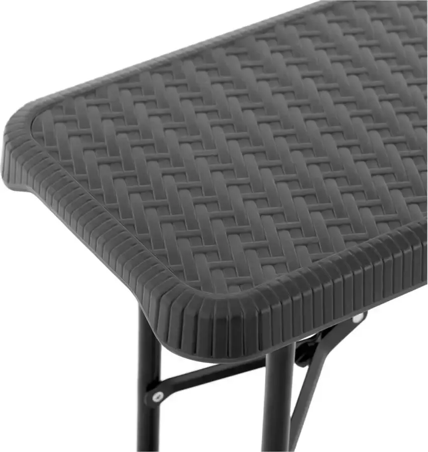 Royal Catering Opvouwbare bank 1830 x 300 x 430 mm 300 kg Zwart - Foto 2