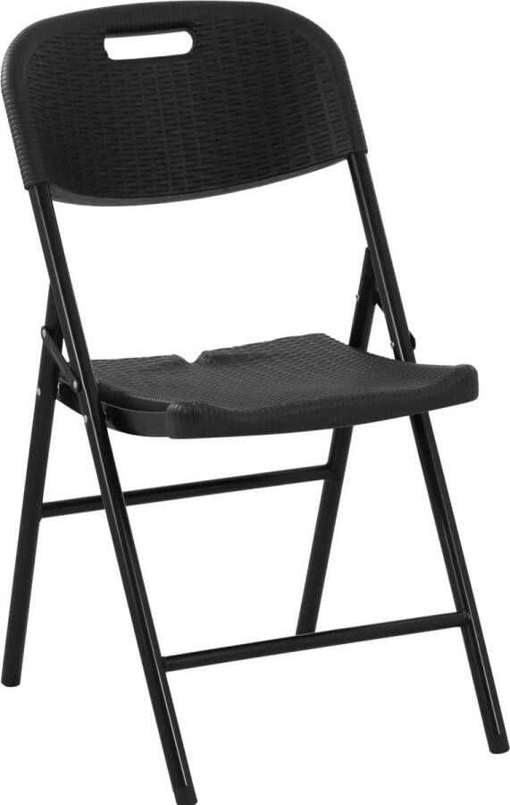 Royal Catering Sillas plegables set van 4 180 kg zitvlak: 52 x 36 cm zwart - Foto 2