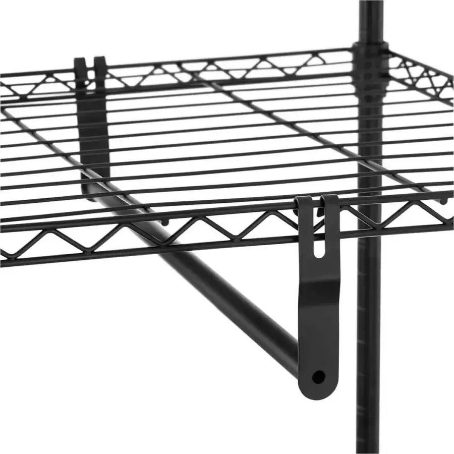 Royal Catering Metalen kledingrek 120 x 45 x 179 5 cm 270 kg zwart - Foto 2