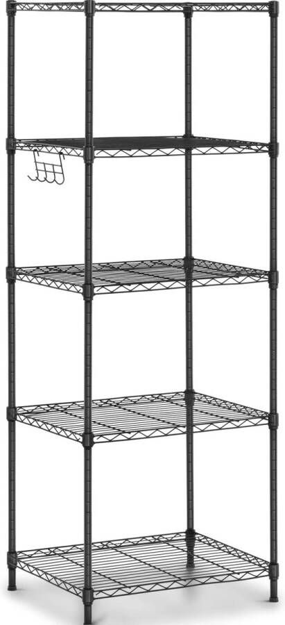 Royal Catering Opbergkast Stellingkast 150 kg Zwart