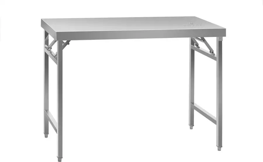 Royal Catering Opvouwbare werktafel RVS 120 x 60 cm