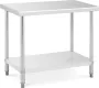 Royal Catering Roestvrij stalen werktafel 100 x 60 cm 90 kg capaciteit - Thumbnail 2