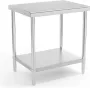 Royal Catering Roestvrij stalen werktafel 68 x 60 cm 190 kg laadvermogen - Thumbnail 2