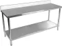Royal Catering Roestvrij stalen werktafel Laadvermogen 195 kg 200 x 60 cm opstand - Thumbnail 2