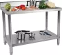 Royal Catering Roestvrij stalen werktafel Totale draagvermogen 159 kg 150 x 60 cm opstaande rand - Thumbnail 2