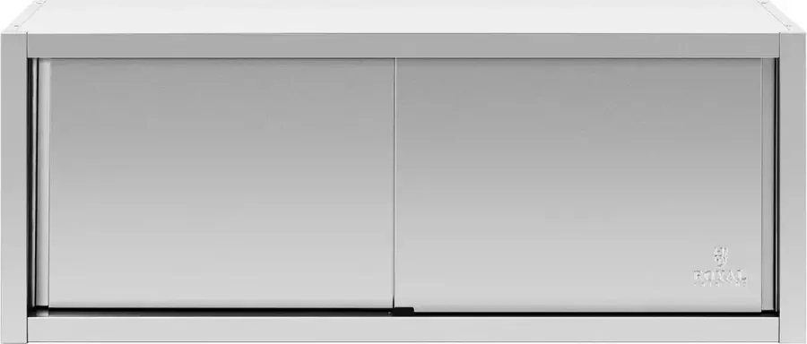 Royal Catering Roestvrijstalen hangkast 150 x 45 cm - Foto 2