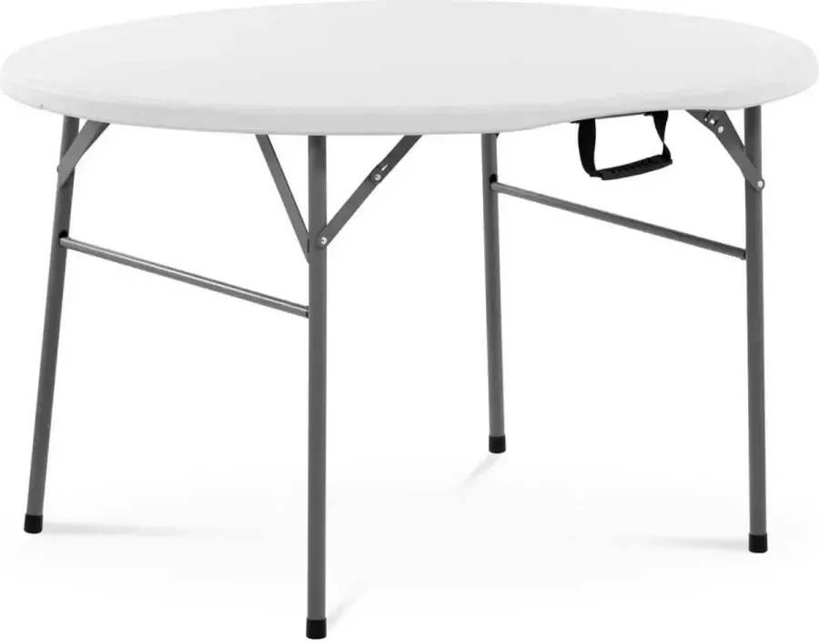 Royal Catering Rond Mesa plegable Ø 1.200 x 740 mm 150 kg binnen buiten Blanco