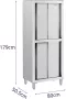 Royal Catering RVS kast 800 x 500 x 1800 mm royal_catering - Thumbnail 2