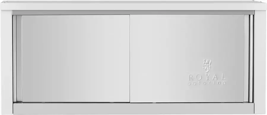 Royal Catering RVS wandkast 1200 x 400 x 500 mm 75 kg laadvermogen per compartiment