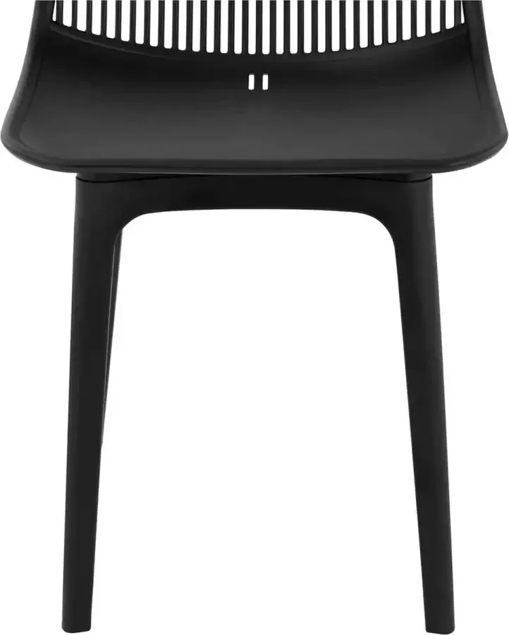 Royal Catering Silla set van 2 tot 150 kg rugleuning met luchtsleuven zwart - Foto 2