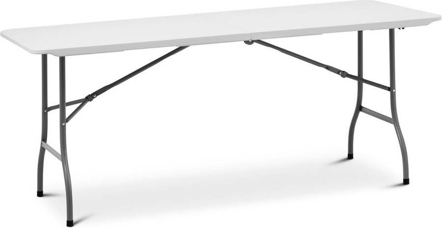 Royal Catering Mesa plegable 1.800 x 750 x 740 mm 150 kg binnen buiten Blanco