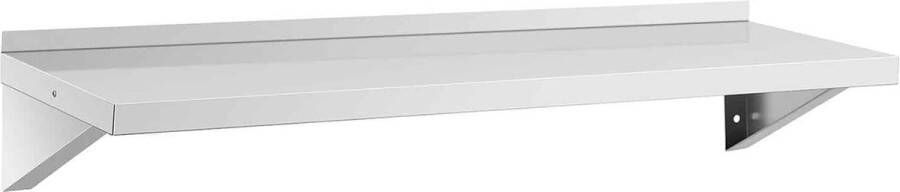 Royal Catering Wandplank RVS 120x40 cm tot 30 kg