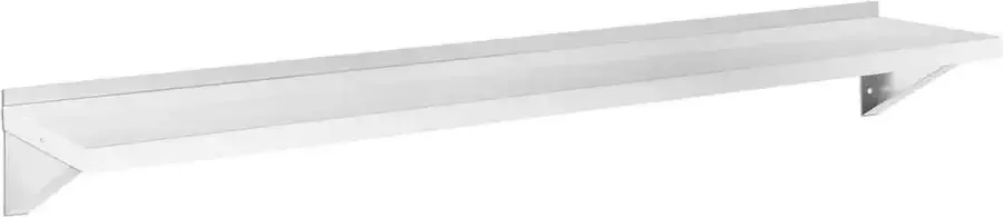 Royal Catering Wandplank RVS 180 x 40 cm tot 80 kg