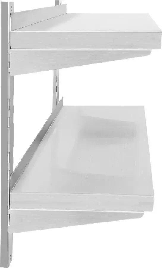 Royal Catering Wandrek Wandkast 2 planken 140 cm