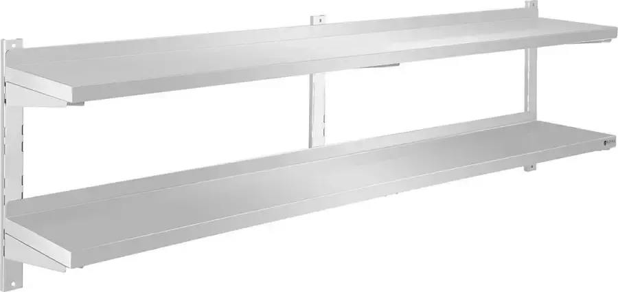 Royal Catering Wandrek Keukenrek Kruidenrek 2 planken 180 cm