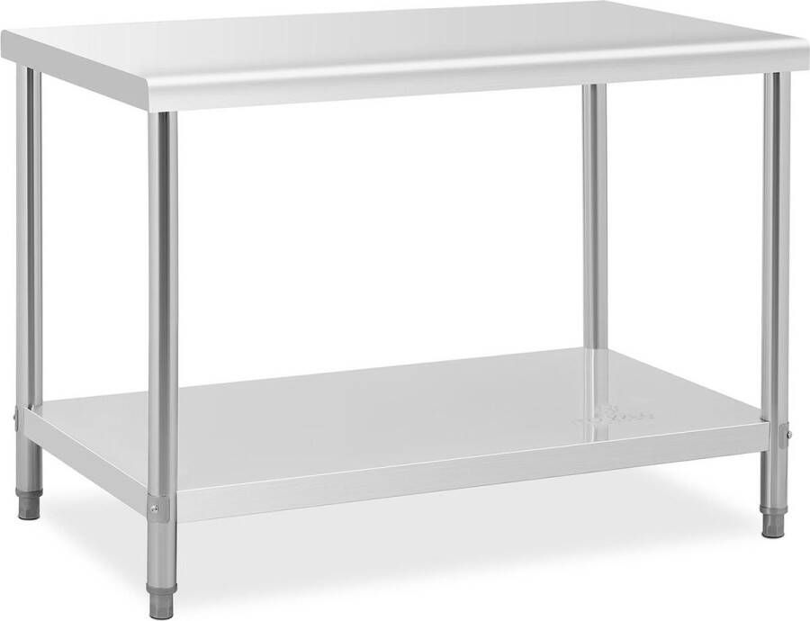 Royal Catering Werkbank RVS Totale draagvermogen van 143 kg 120 x 70 cm