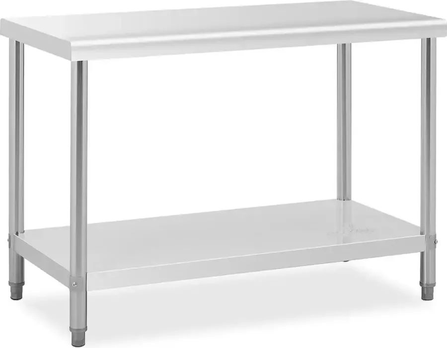 Royal Catering Werktafel Roestvrij staal 120 x 60 cm Max. belasting 137 kg