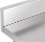 Royal Catering RVS tafel 64 x 64 cm achterwand 200 kg laadvermogen - Thumbnail 2