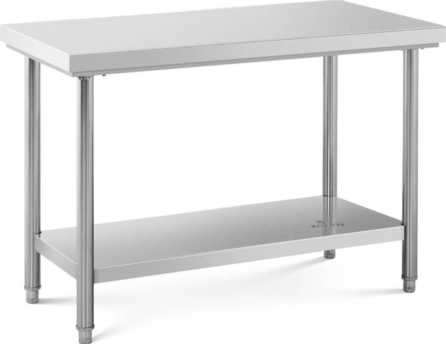 Royal Catering Werktafel – rvs werktafel 120 x 60 cm 137 kg capaciteit - Foto 1