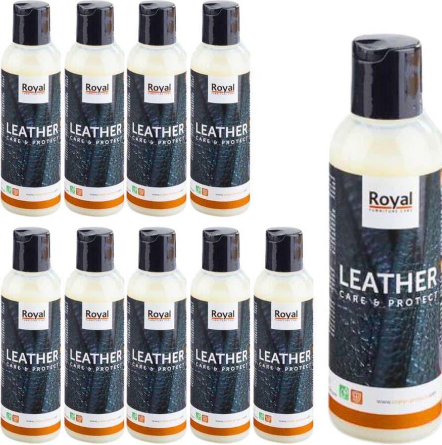 Royal furniture care Leather Care & Protect 10-Pack 10 x 75 ml