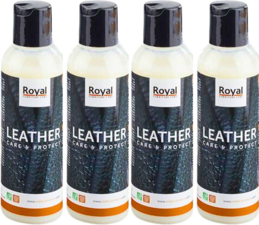 Royal furniture care Leather Care & Protect 4-Pack 4 x 75 ml