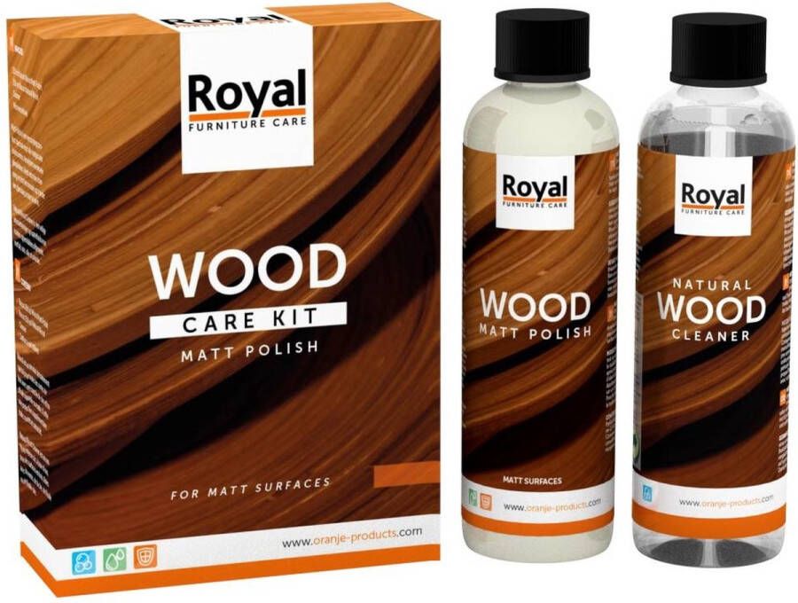 royal furniture care Matt Polish Wood Care Kit 2 x 250ml