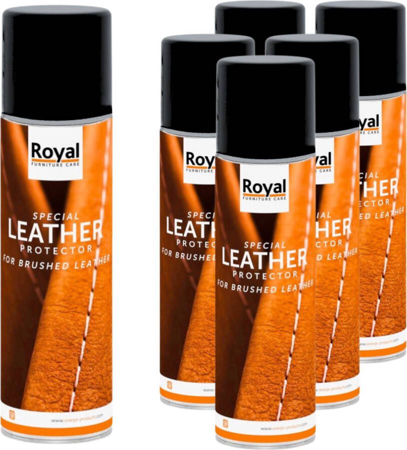 Royal furniture care Royal Brushed Leather Protector Spray 6 x 250ml