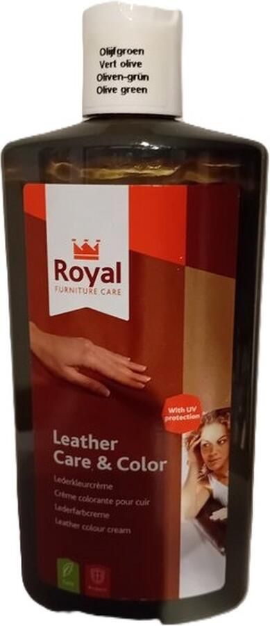 Royal furniture care Leather & Color Beige 250ml-Olijfgroen