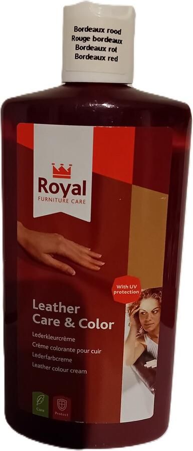Royal furniture care Leather & Color Bordeauxrood 250ml