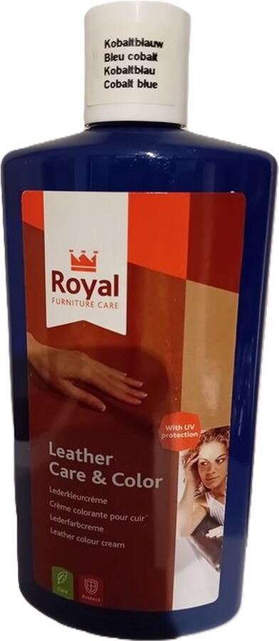 Royal furniture care Leather & Color Kobalt blauw 250ml