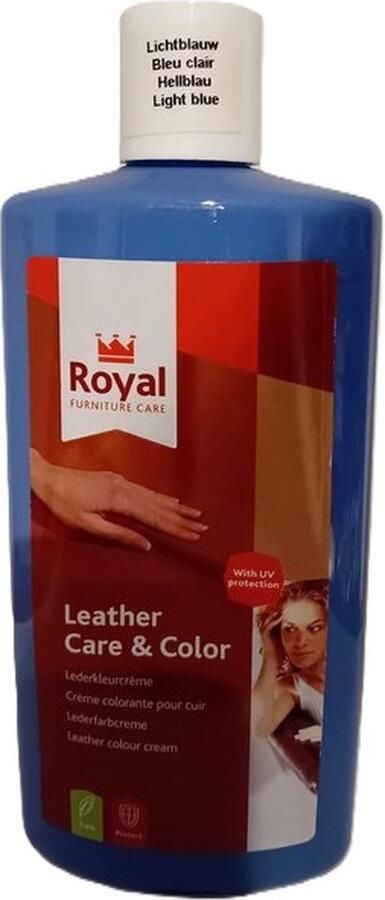 Royal furniture care Leather & Color -lichtblauw 250ml
