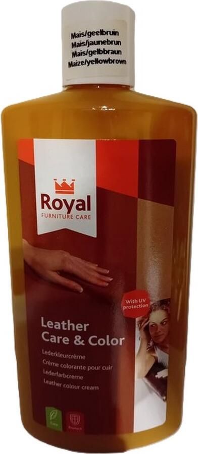 Royal furniture care Leather & Color Mais geel bruin 250ml