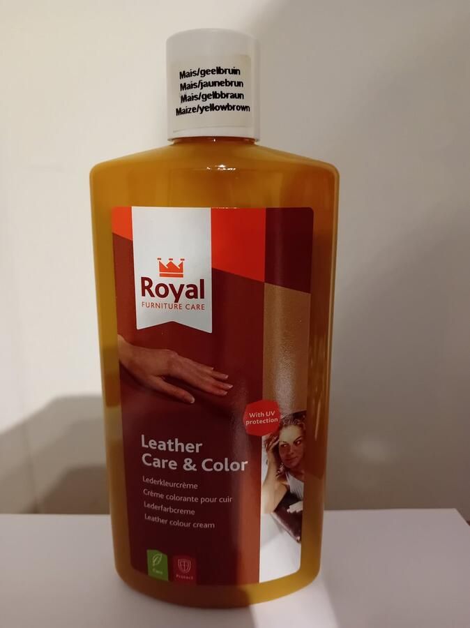 Royal furniture care Leather & Color Mais geel bruin 250ml - Foto 2