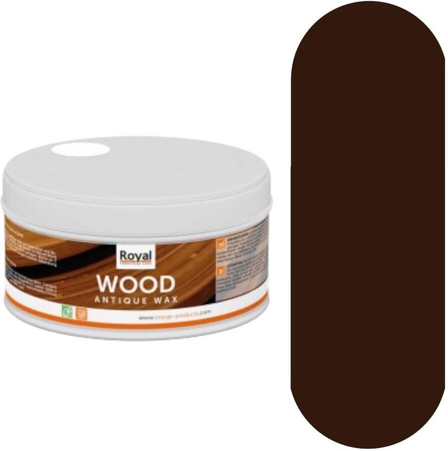 Royal furniture care Wood Antique Wax Donkerbruine Meubelwas Brun Foncé 370ml - Foto 2