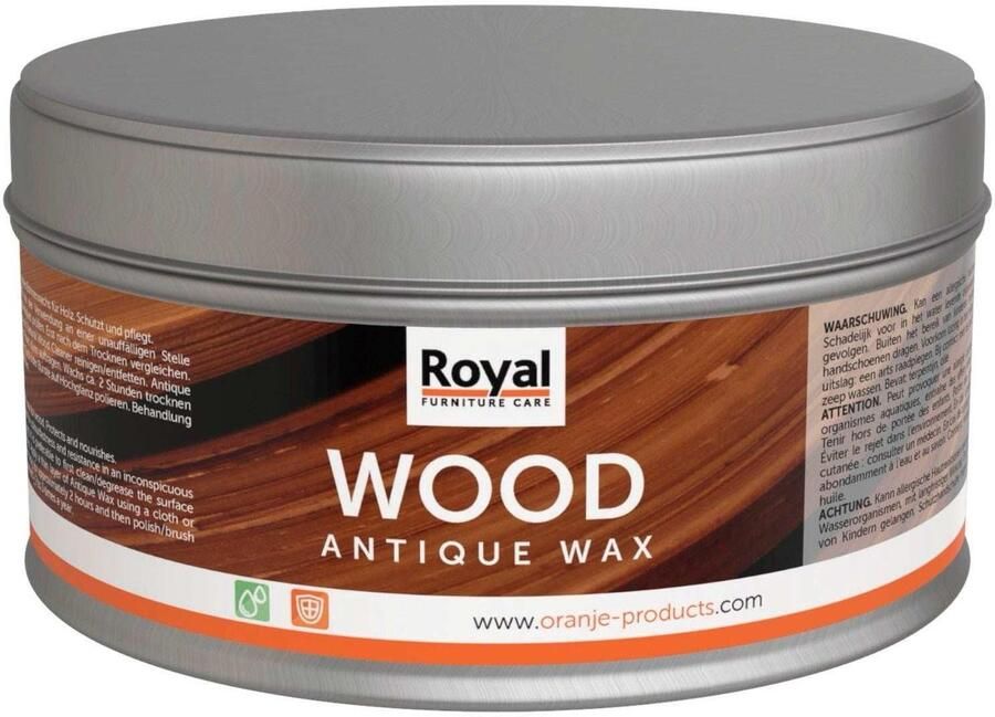 Royal furniture care Wood Antique Wax kleurloos Transparante Was Voor uw hoeten meubels 370ml - Foto 2