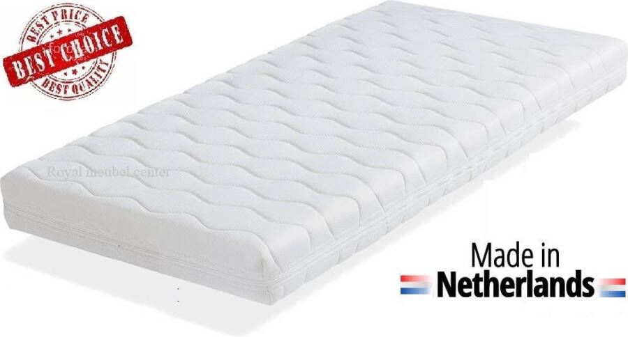 Royalmeubelcenter.nl Matras 70x200x17 cm Comfort schuim met anti-allergische wasbare hoes