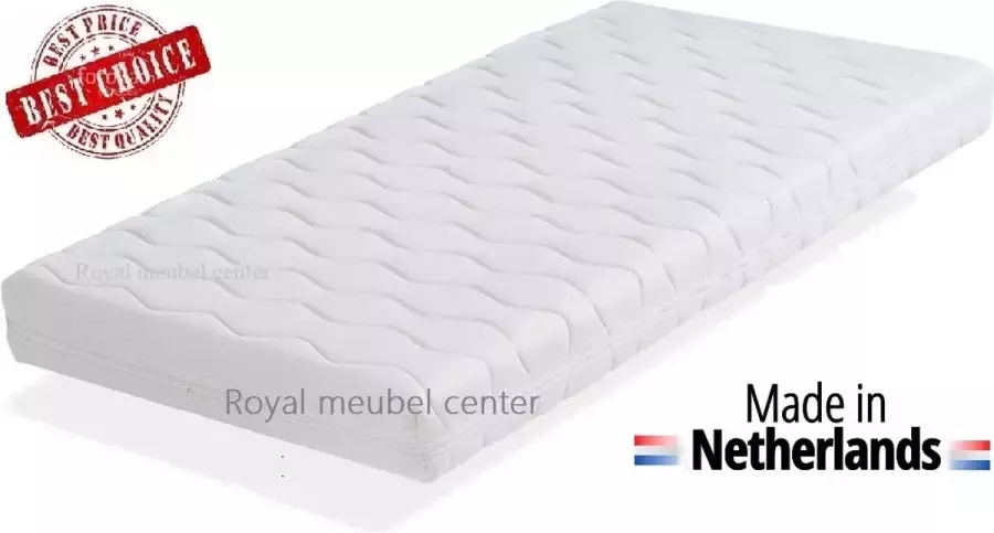 Royalmeubelcenter.nl 70x190 x10 cm Comfort schuim matras met anti-allergische wasbare hoes.