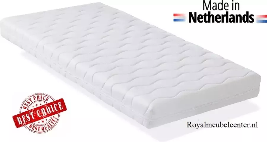 Royalmeubelcenter.nl Matras 90x190 x10 cm SG schuim Comfort schuim met anti-allergische wasbare hoes.