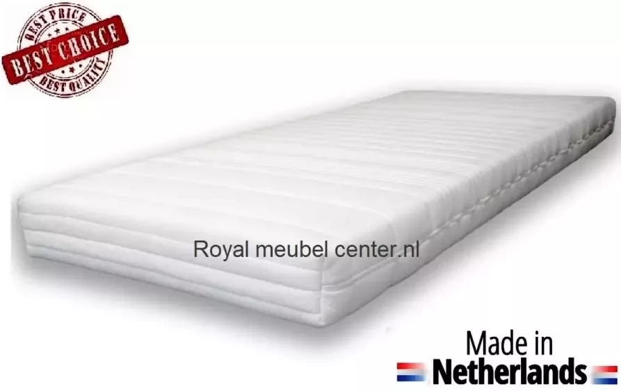 Royalmeubelcenter.nl Polyether matras 70x170x10 cm Anti-allergische wasbare hoes.