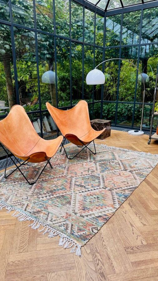 Rozenkelim vloerkleed gemaakt van Jute loper 80x240 verschillende kleuren