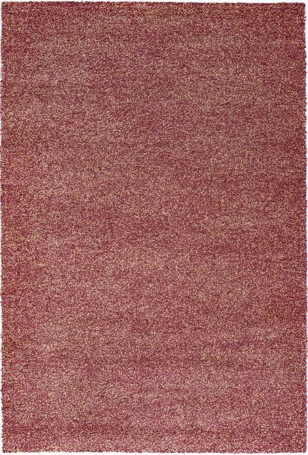 Rugsman Camel 023.0600.1919 Vloerkleed 120 x 170 cm Rood Rectangular Polypropylene Woonkamer Slaapkamer Effen Shaggy Hoogpolig Modern
