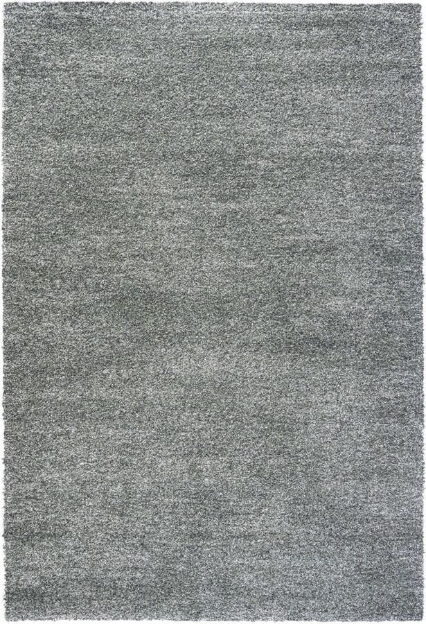 Rugsman Camel Mehari 023.0600.4747 Vloerkleed 160 x 230 cm Groen Rectangular Round Polypropylene Woonkamer Gespikkeld Shaggy Hoogpolig Modern