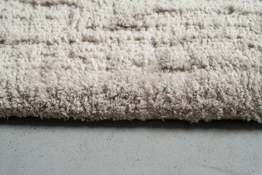 Rugsman Kyoto 014.0500.2323 Vloerkleed 160 x 230 cm Beige Rechthoekig Polyester Eetkamer Woonkamer Slaapkamer Effen Modern Landelijk - Foto 2