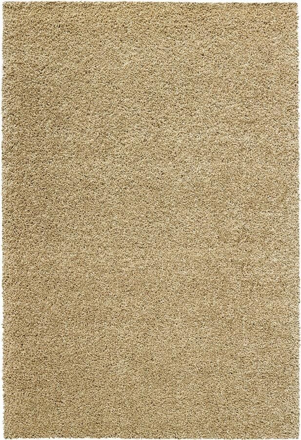Rugsman Mellow 2244 Vloerkleed 240 x 340 cm Beige Rectangular Runner Polypropylene Woonkamer Effen Shaggy Hoogpolig