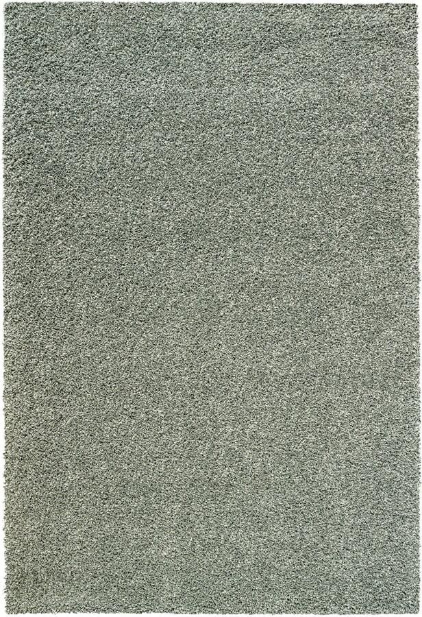 Rugsman Mellow 4422 Green Vloerkleed 160 x 230 cm Groen Rectangular Runner Polypropylene Woonkamer Effen Shaggy Hoogpolig