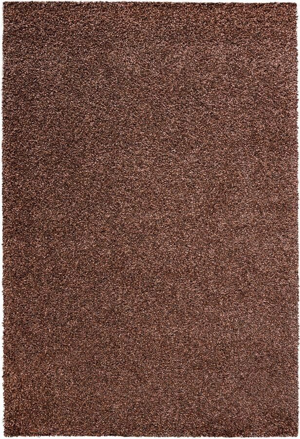 Rugsman Mellow 8822 Rusty Brown Vloerkleed 200 x 290 cm Bruin Rectangular Runner Polypropylene Woonkamer Effen Shaggy Hoogpolig