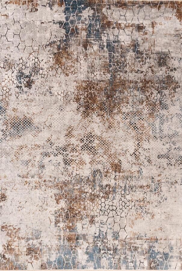 Rugsman Onyx 13 Vloerkleed 160 x 230 cm Multicolor Rectangular Runner Round Acrylic Bamboo silk Cotton Dining room Living room Abstract Design Modern